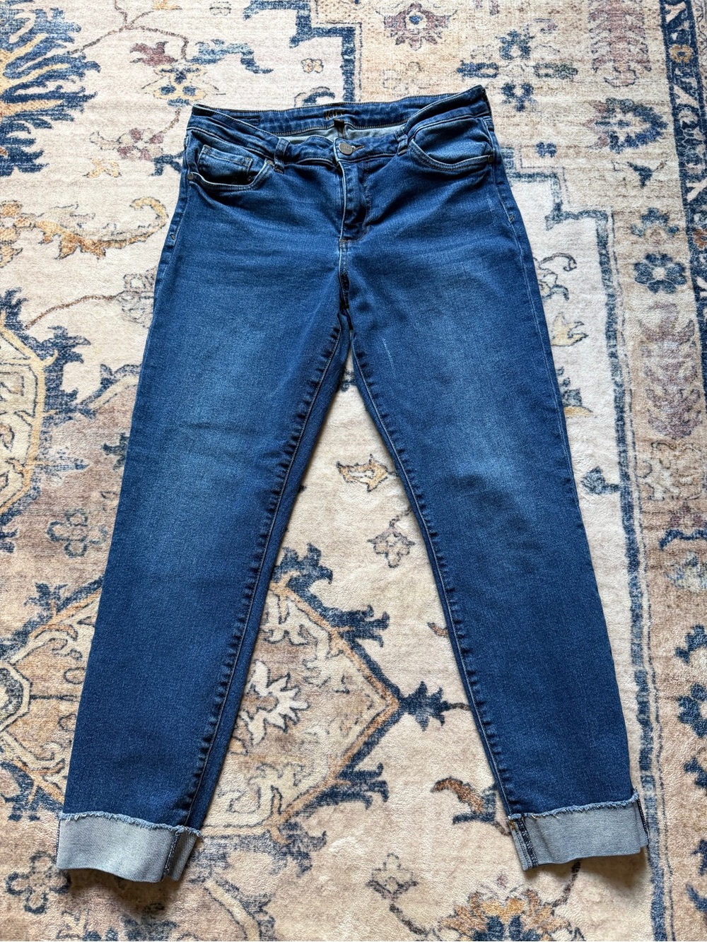 Kut from the Kloth Dark Blue Cropped Ankle Jeans